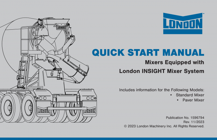 London Mixers Quick Start Manual